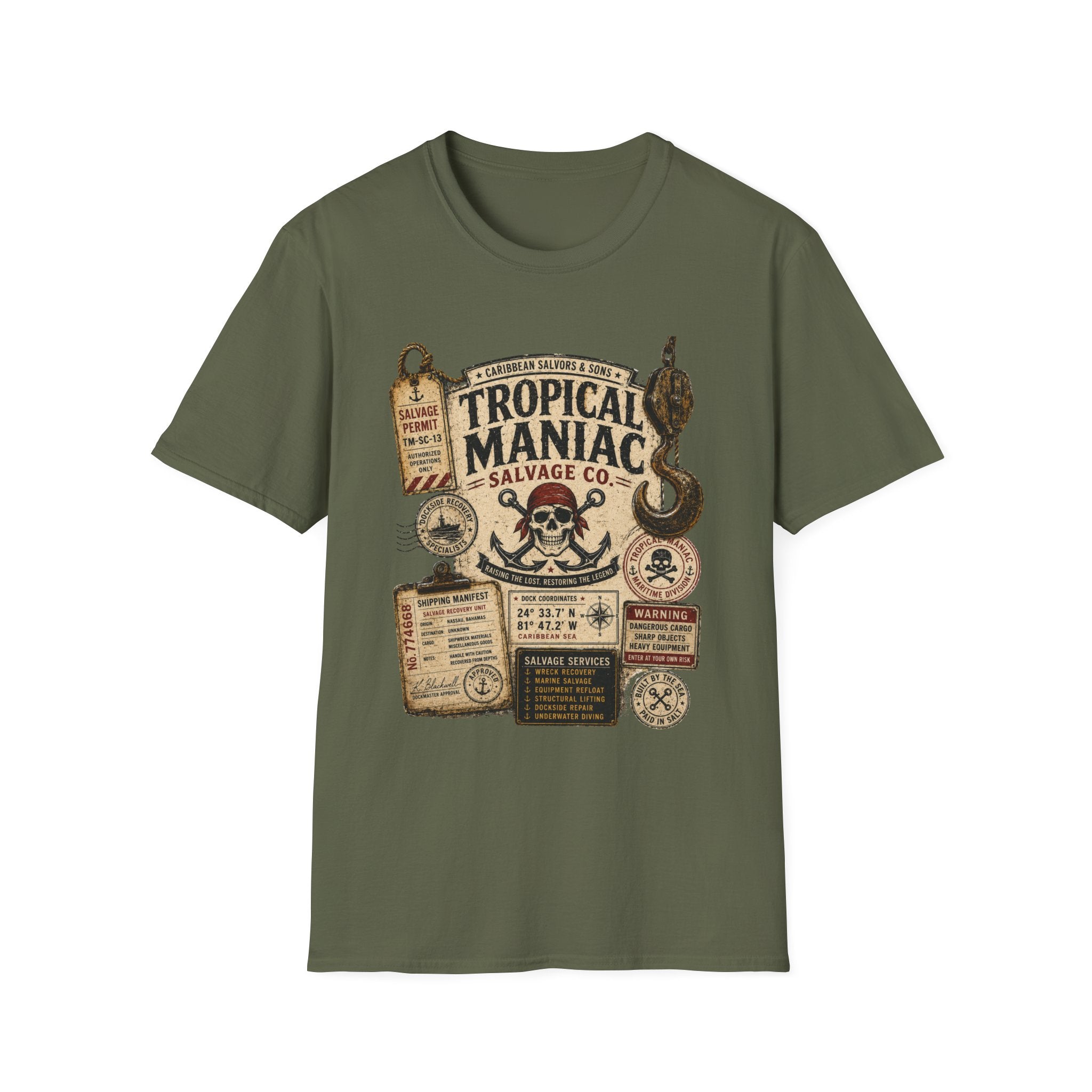 Tropical Maniac Salvage Co.  T-Shirt