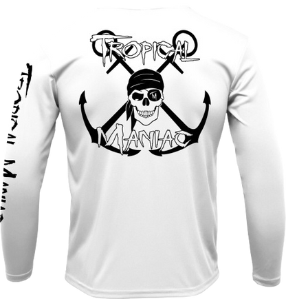 Pirate Cross Anchor Long Sleeve Performance Crew Neck