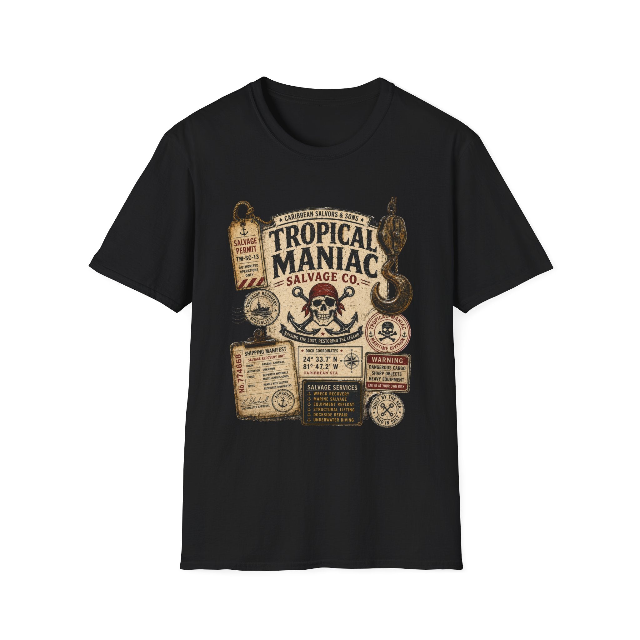Tropical Maniac Salvage Co.  T-Shirt