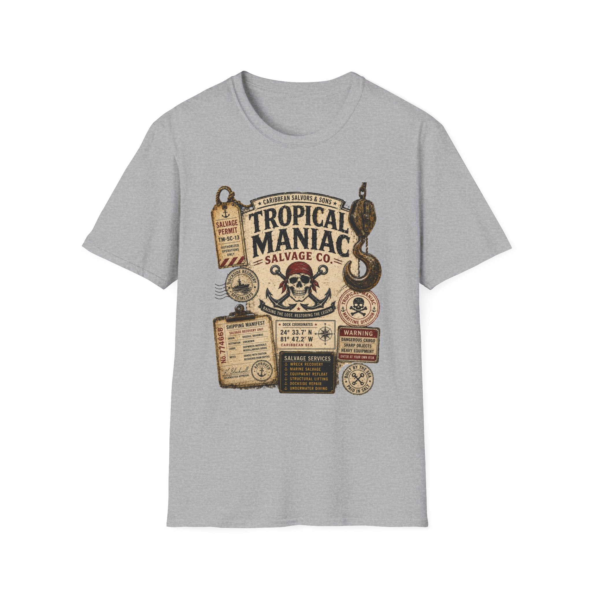 Tropical Maniac Salvage Co.  T-Shirt