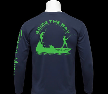 Tropical Maniac "Seize the Bay" Long Sleeve Performance Crew Neck