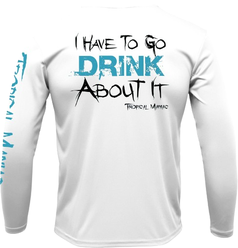 Tropical Maniac "Drink About It" Long Sleeve Performance Crewneck