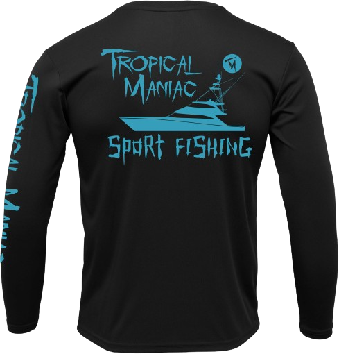 Tropical Maniac Sport Fishing Long Sleeve Performance Crew Neck