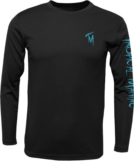 Tropical Maniac Sport Fishing Long Sleeve Performance Crew Neck