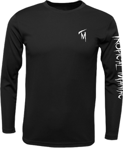 Pirate Cross Anchor Long Sleeve Performance Crew Neck