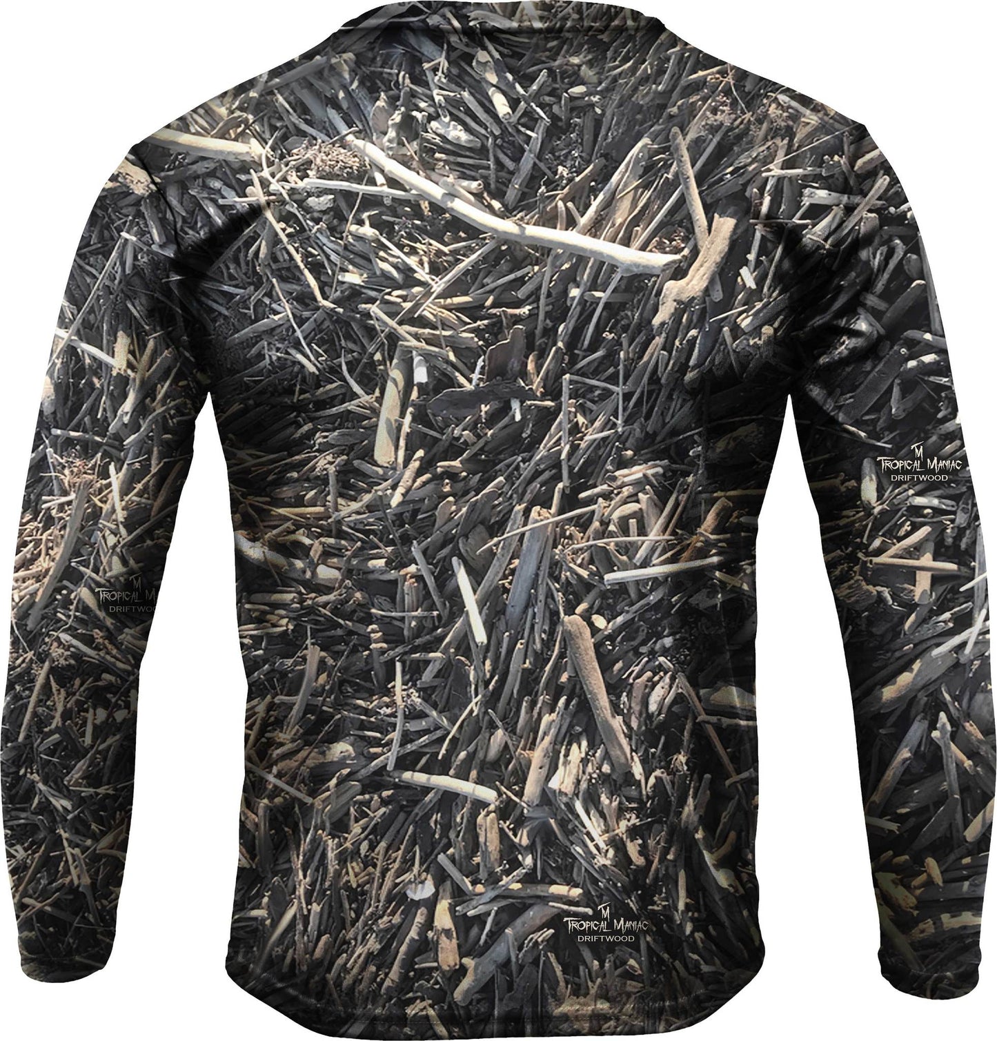 Driftwood Camo Long Sleeve Performance Crew Neck